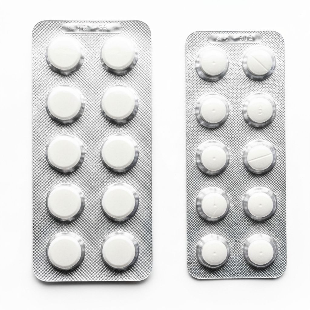 Core Tablets in blister pack with clean design